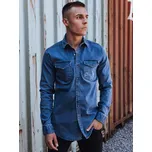 Pánská modrá džínová košile DX2589 Velikost: S