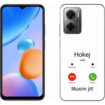 Pouzdro na mobilní telefon Gelový kryt mmCase na Xiaomi Redmi 10 5G - hokej volá bílé pozadí