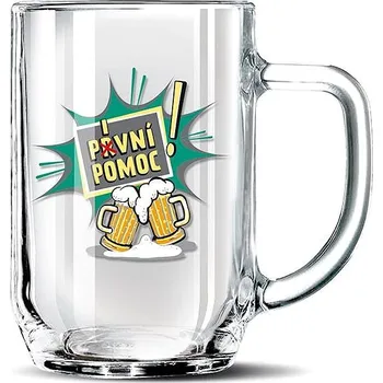 Sklenice Nekupto Dárkový půllitr Pivní pomoc