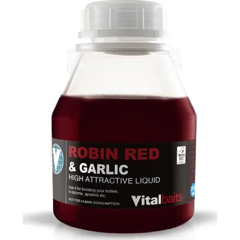 Návnadová surovina Dip Vitalbaits Robin Red & Garlic 250ml