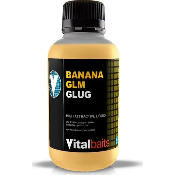 Návnadová surovina Booster Vitalbaits Banana GLM Glug 500ml