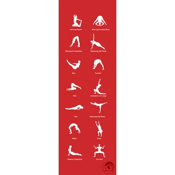 podložka na cvičení Podložka na cvičení YogaMat Trendy Barva: Červená