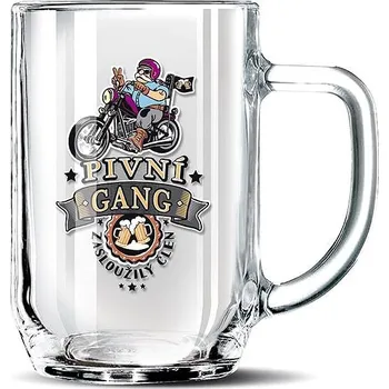 Sklenice Nekupto Dárkový půllitr Pivní gang