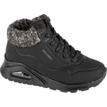 Černé kotníkové zimní tenisky Skechers Uno Gen1 - Darling Daze 310566L-BLK Velikost: 29