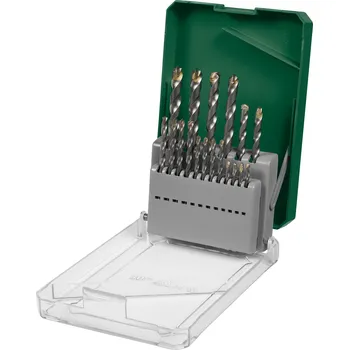 Vrták PARKSIDE® Sada HSS vrtáků do oceli / Sada vrtáků do dřeva a kamene (Vrták do kamene 18 kusů.)