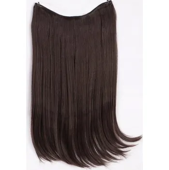 Příčesek Halo vlasový příčesek 40 cm tmavě hnědý