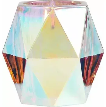 Svícen PartyLite Rainbow Glass Svícen na čajové / votivní svíčky (Oslnivé duhové odlesky)