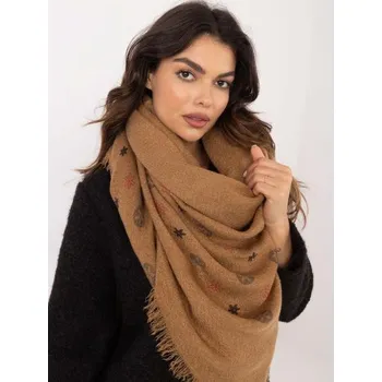 Šátek Velbloudí dámská šála s třásněmi