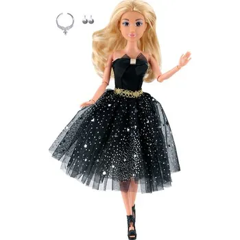 Panenka Módní panenka ve společenských šatech - krátké černé