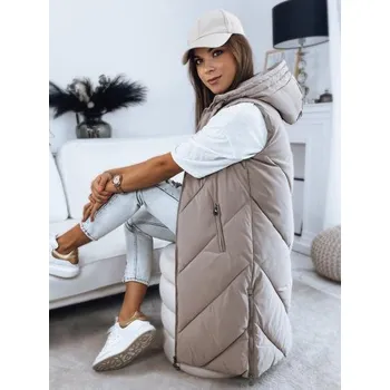 Dámská vesta Dámská vesta prošívaná ZIPIS béžová