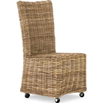 Jídelní židle Ratanová židle s kolečky Onaca