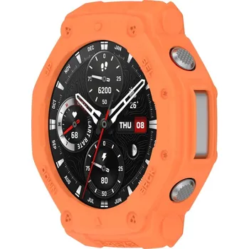 Příslušenství k chytrým hodinkám VSECHNONAMOBIL 92042 TPU HALF COVER Kryt pro Amazfit T-Rex 3 oranžový