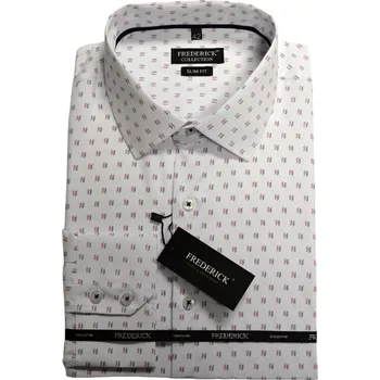 Pánská košile Pánská košile s dlouhým rukávem - střih SLIM - vzor F830 - 40