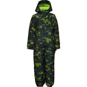 dívčí zimní kombinéza Dětská lyžařská kombinéza LOAP CUVEN 104 Tmavě modrá, Reflexní neon