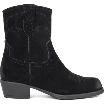 Dámská treková obuv Kožené černé boty kovbojky Sergio Leone, podpatek 4 cm BT284-S-B Velikost: 39