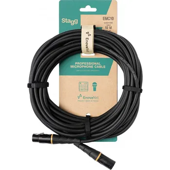 Audio kabel Stagg EMC10, mikrofonní kabel XLR/XLR, 10m