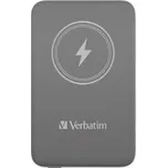 Power banka s magnetickým bezdrátovým nabíjením "MCP-10", šedá, 10000 mAh, VERBATIM 32249