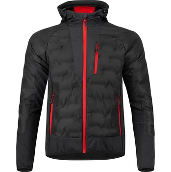 Etape – zimní bunda/mikina CRUX ULTRA, černá/červená Velikost: M