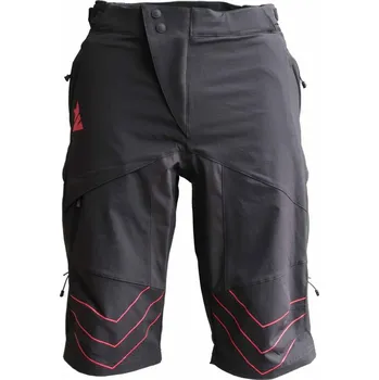 cyklistické kraťasy Kraťasy Zimtstern Bulletz Short Men Pirate Black Red - šedé