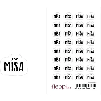samolepka Fleppi Samolepky se jmény - Míša