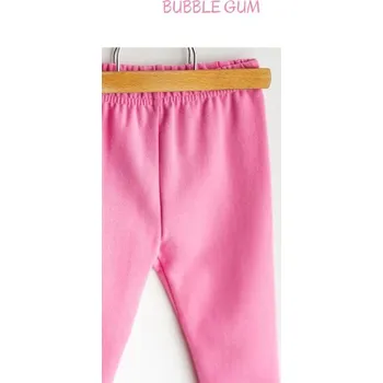 Dívčí legíny Termo legíny dívčí jednobarevné bubble gum - 98