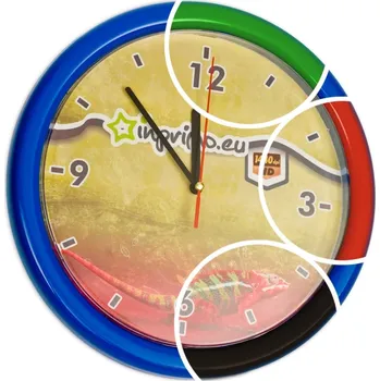 Hodiny Nástěnné hodiny plastové - reklamní hodiny Cenové rozmezí: 500 - 999 ks reklamní hodiny