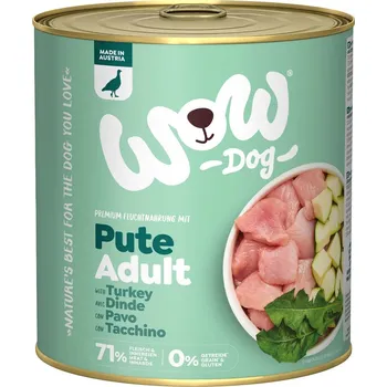 Krmivo pro psa WOW Dog konzerva Krocan s cuketou Adult 800g