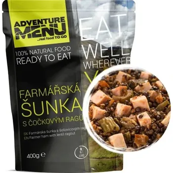 Farmářská šunka s čočkovým ragú, Adventure Menu