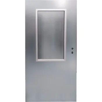 Interiérové dveře Hörmann Dveře ocelové vnitřní ZK, pozink, prosklení LA6, drátosklo, 60L