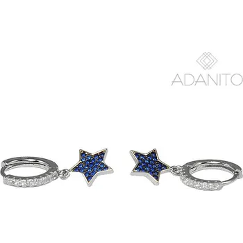 Náušnice Stříbrné náušnice kroužky s hvězdičkami