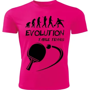 Chlapecké tričko Evolution TABLE TENNIS dětské tričko růžové (dětské tričko EVOLUTION TABLE TENNIS stolní tenis)
