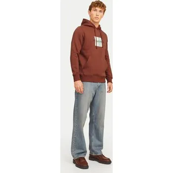 Pánská mikina Jack & Jones Mikina 12262513 Hnědá Regular Fit M