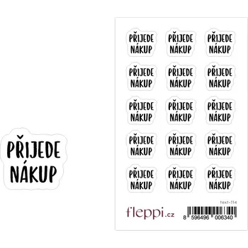 samolepka Fleppi Samolepky Přijede nákup