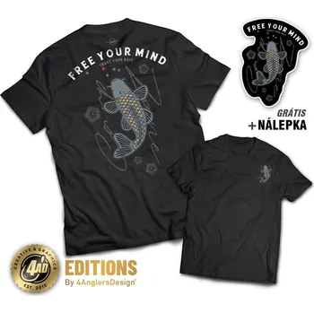 Samolepící dekorace 4anglersdesign Tričko Free Your Mind - XXL