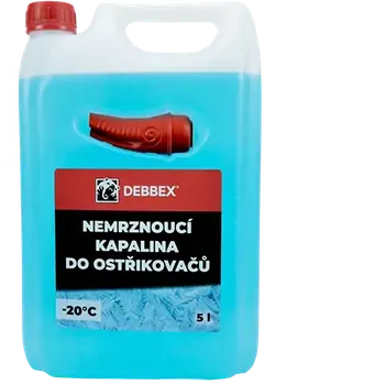 Náplň do chladiče a ostřikovače Nemrznoucí kapalina do ostřikovačů -20°C 5 l DEBBEX