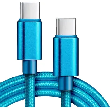 Datový kabel Rychlonabíjecí a datový kabel Madvell USB-C 60W 1 až 2 metry modrá Délka: 1 metr