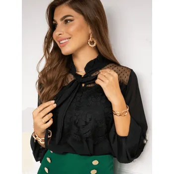 MFY Dámská sváteční halenka v černé barvě, VELIKOST UNI