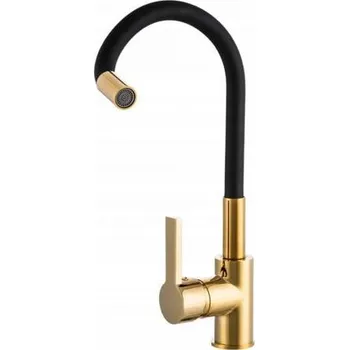 Vodovodní baterie Kuchyňská baterie FLEX černá/zlatá
