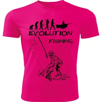 Chlapecké tričko Evolution FISHING dětské tričko růžové 134 (dětské tričko EVOLUTION FISHING rybaření)