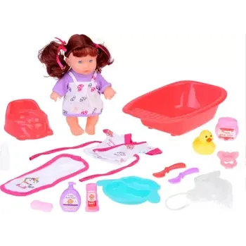Interaktivní panenka s doplňky na koupání, mluví