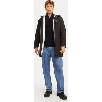 Pánský svetr Jack & Jones Svetr Pannel 12258473 Černá Regular Fit XL