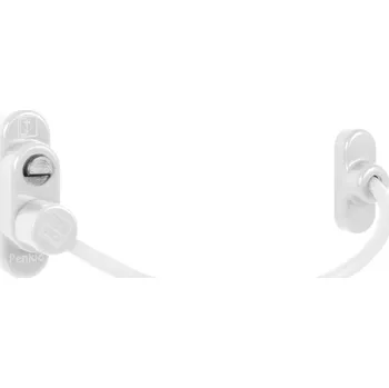 Dveřní kování MP KOVÁNÍ PD - Lankový zámek na okno s pojistkou Povrch: Bílá matná