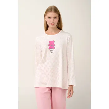 Pánské pyžamo Vamp - Dámské bavlněné pyžamo s potiskem 21932 - Vamp pink blush L