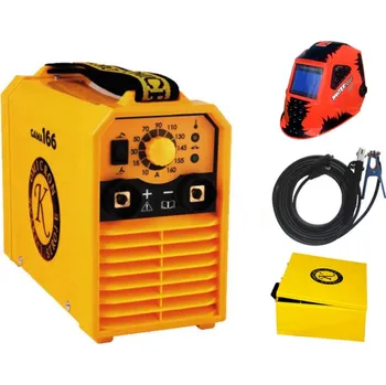 Svářečka Omicron GAMA 166 + kabely 25/3m + kukla + kufr žlutý, záruka 3+2 roky SET TOP