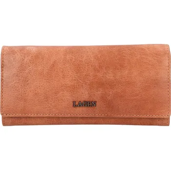 Peněženka Dámská peněženka LAGEN kožená LG-7632/P hnědá APRICOT