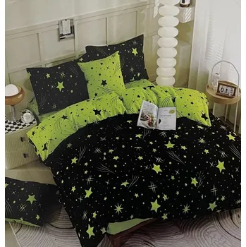 Povlečení 6dílné BAVLNĚNÉ povlečení HVĚZDY 4