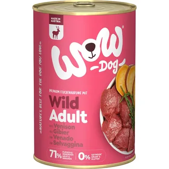 Krmivo pro psa WOW Dog konzerva Zvěřina s batáty Adult 400g