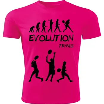 Evolution TENIS dětské tričko růžové 134 (dětské tričko EVOLUTION TENNIS dámské)