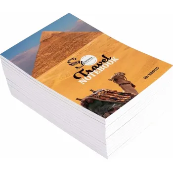 Notesy lepené s obálkou - tištěné bloky s lepenou vazbou Počet ks: 50, Formát tiskovin: DL, Počet vazby: 50 listů tištěné bloky s lepenou vazbou