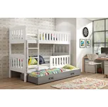 Falco Patrová postel s přistýlkou Kuba bílá/grafit